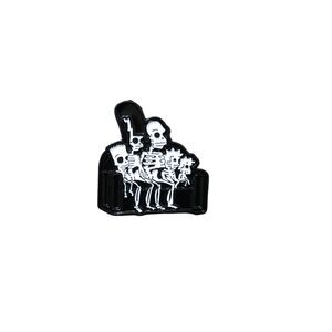 The Simpsons Halloween Skeleton Couch Gag Brooch Lapel Pin
